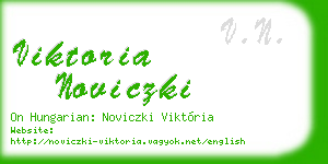 viktoria noviczki business card